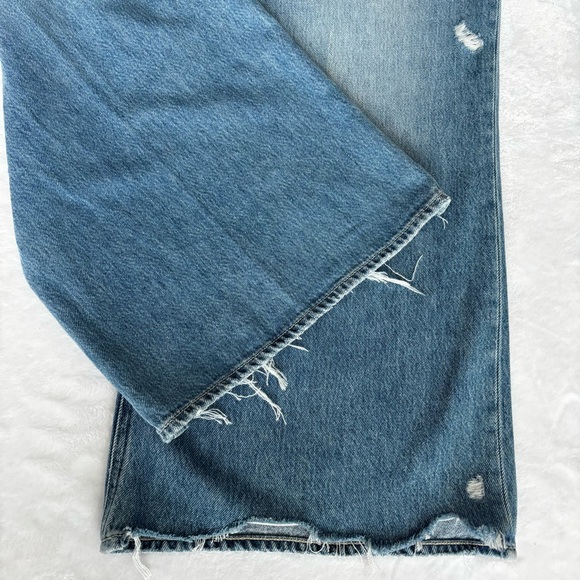 PAIGE VINTAGE Zoey Rumors with Rock Hem Ankle Wide Leg Jeans--NWT--33 - Picture 11 of 15